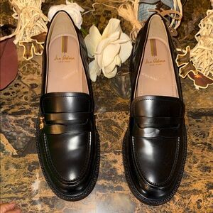 Sam Edelman Glossy Black Loafers